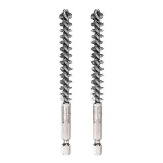 HARFINGTON 2pcs Stainless Steel Bore Brush 10mm Dia Cleaning Wire Brush by HARFINGTON