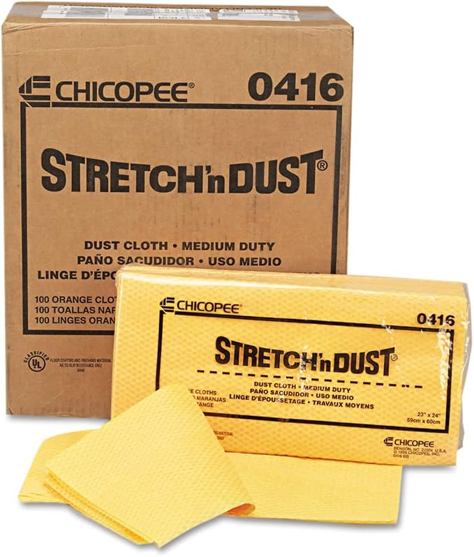 Chicopee 0416 Stretch 'n Dust, Medium Duty 24" x 24" Unfolded Dust Clothes - Image 3