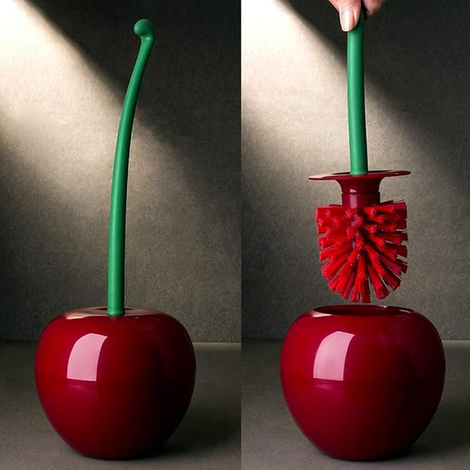 Dora Bridal Toilet Brush and Holder Set, Cherry Toilet Brush Set, Cute Toilet - Image 4