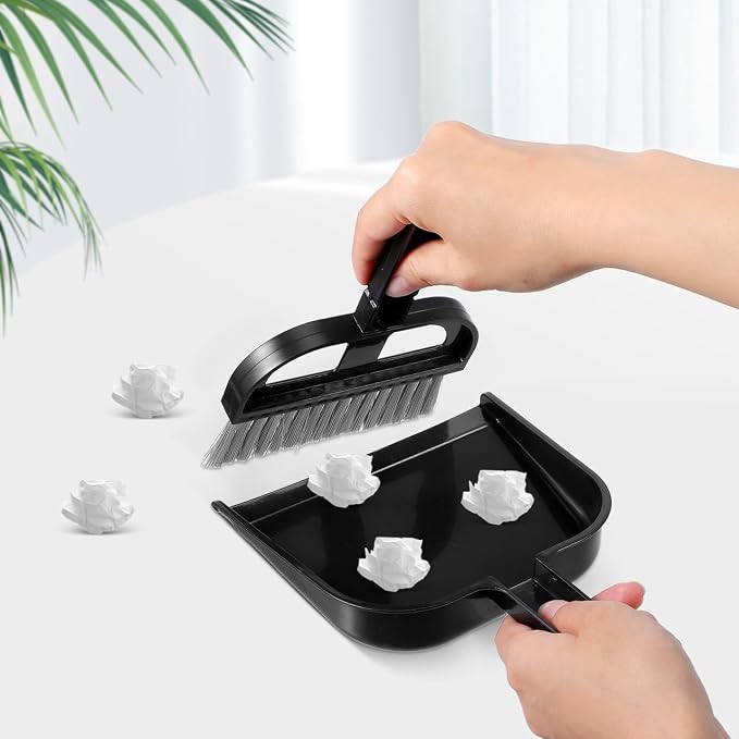 Keyboard Cleaning Brush and Mini Dustpan Set Compact 2-Piece Desktop Cleaning - Image 5