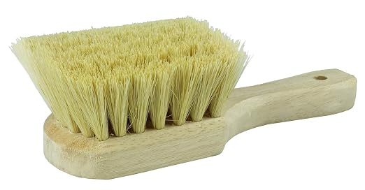 Weiler 44014 8" Utility Scrub Brush, Short Handle, Wood Block - Image 2
