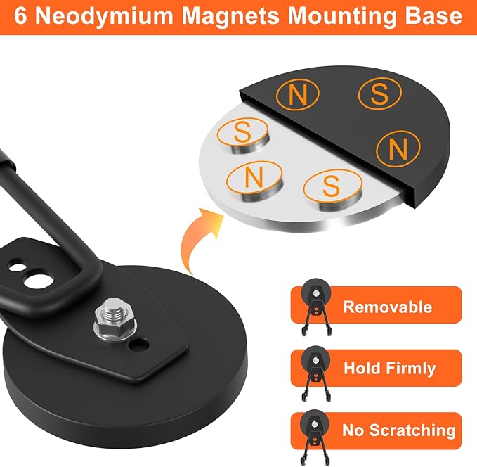 ENUODA Strong Magnetic Hooks Heavy Duty Upgraded Magnets - Image 3