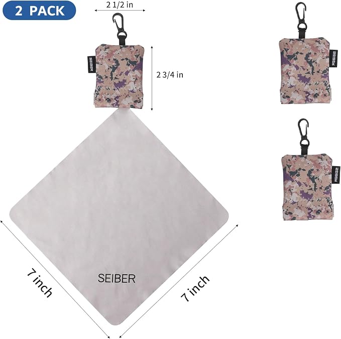 SEIBER Eyeglass Cleaning Microfiber Cloth, 7 x 7 inch Glasses Cloth - Image 3