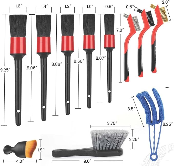 Car Detailing Brush Set, Car Wheel & Tire Brush - Image 5