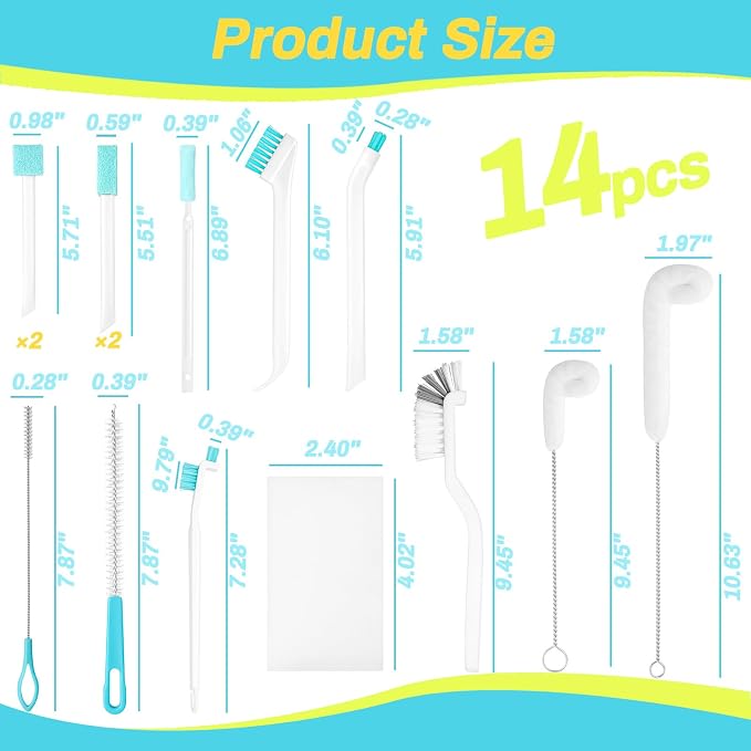 Potanro Ice Machine Cleaner Brush Sets, Gap Crevice Cleaning Brushes Tools - Image 7
