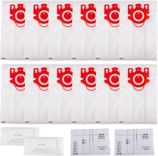 12 Pack FJM Dust Bags + 2 Pack Filters Replacement by Ying-ti