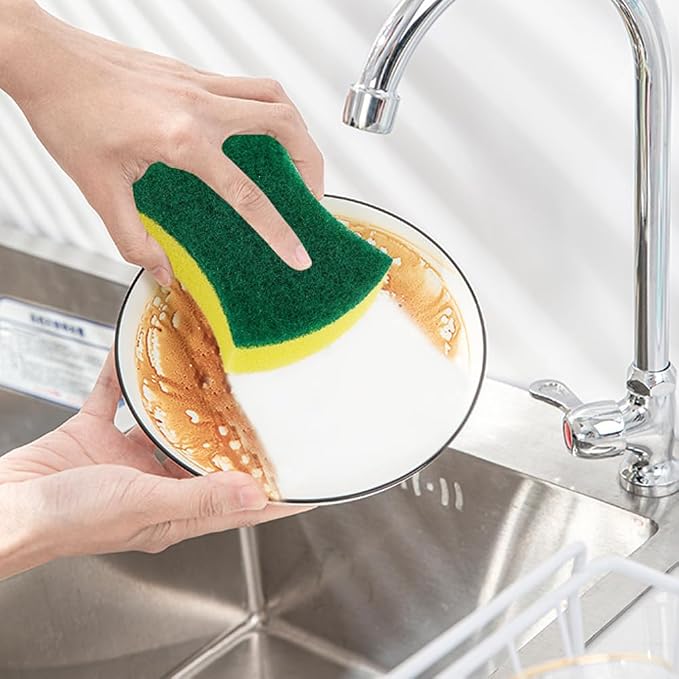 24 Pack Kitchen Cleaning Sponges Heavy Duty Scrub Sponges - Image 2