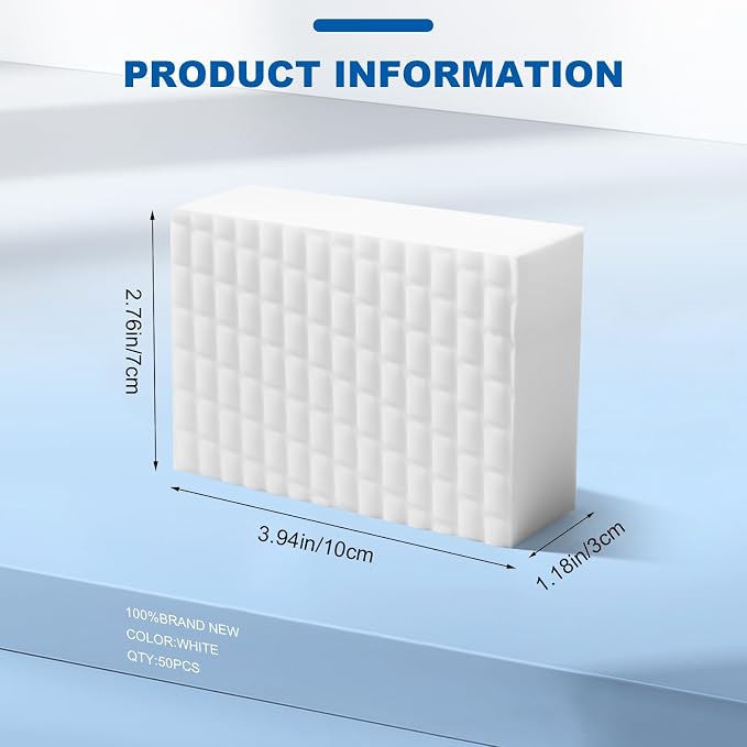 50 Ct Thick Melamine Sponges 1.18in - Image 2
