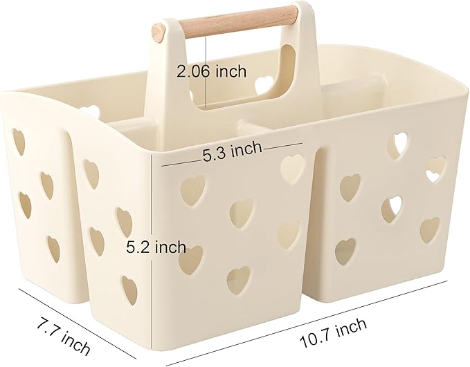 Anyoifax Portable Shower Caddy Plastic Shower Basket Organizer Divided Bathroom - Image 6