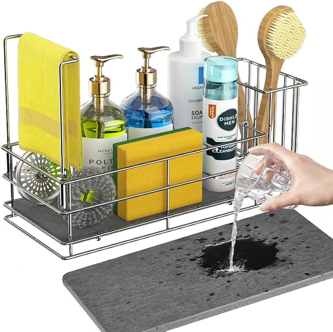 Yofidra Sponge Holder for Kitchen Organizer: Sink Caddy by Yofidra