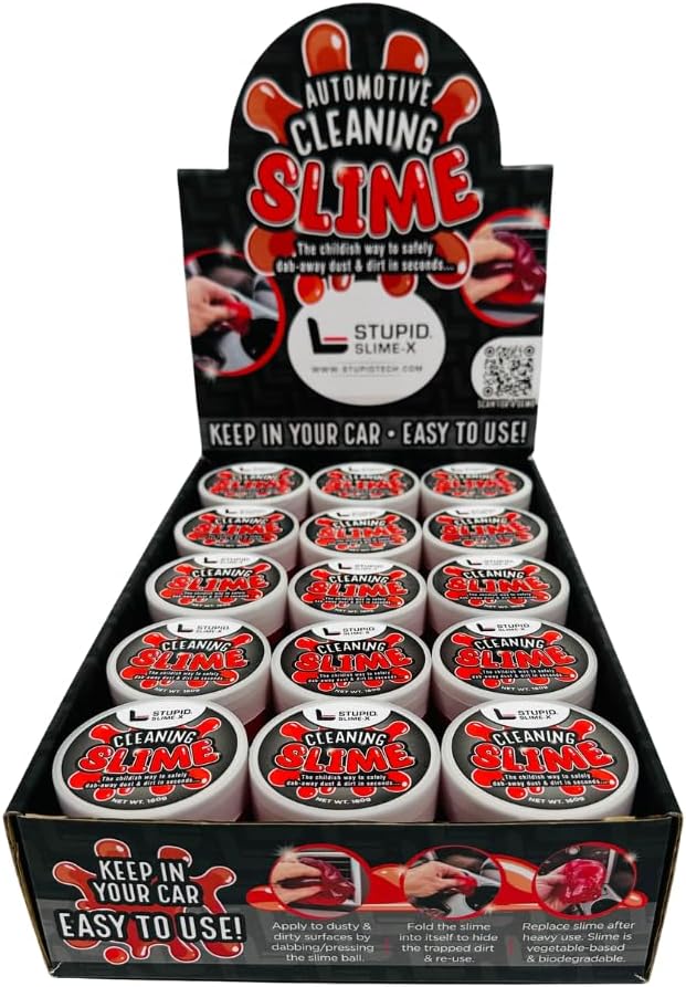 STUPID Technologies Slime-X – Re-Engineered Car Cleaning Gel 4-Pack – Detailing - Image 8