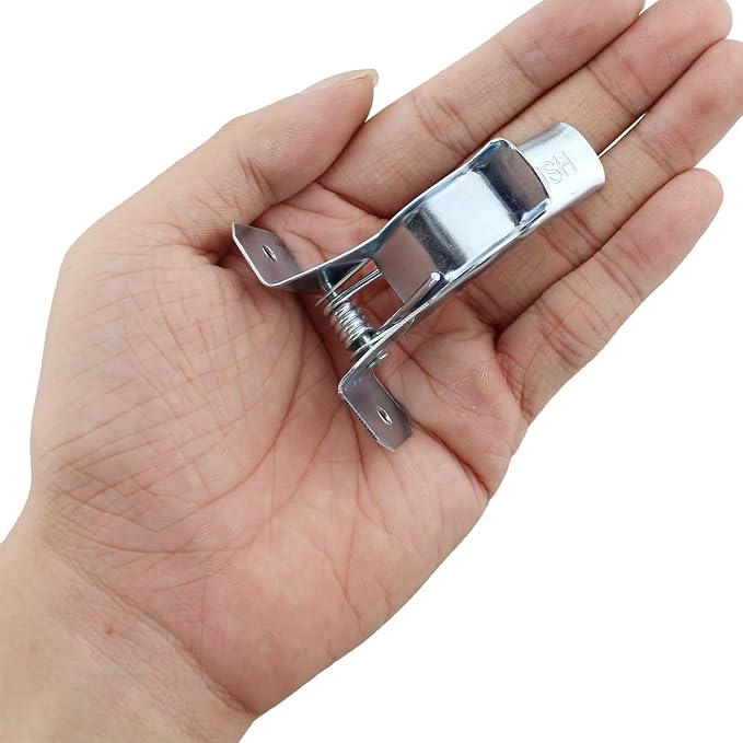 TAODAN 5PCS 2.65 Inch Silver Metal Wall Mounted Spring Clip Organiser Garage - Image 5