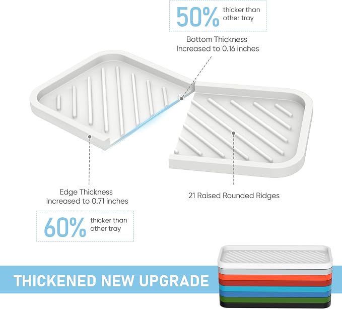 EG-SIPRO Silicone Sink Organizer Tray, WHWH Color - Image 2
