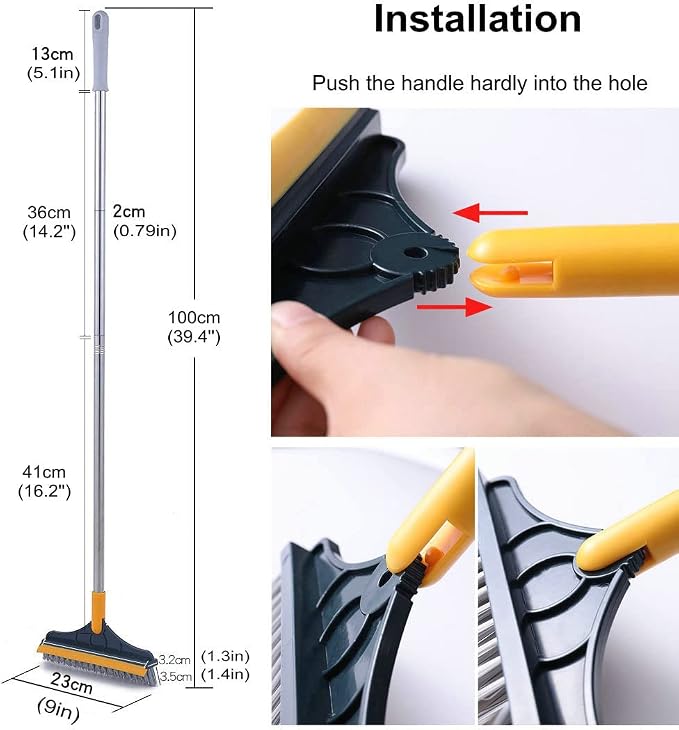 2 in 1 Cleaning Scrub Brush Grout Brush Scrape Floor Scrub Brush - Image 6