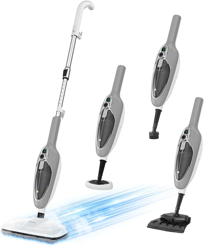 Steam Mop - 10-in-1 MultiPurpose Handheld Steam Cleaner Detachable Floor Steamer by GorFanty