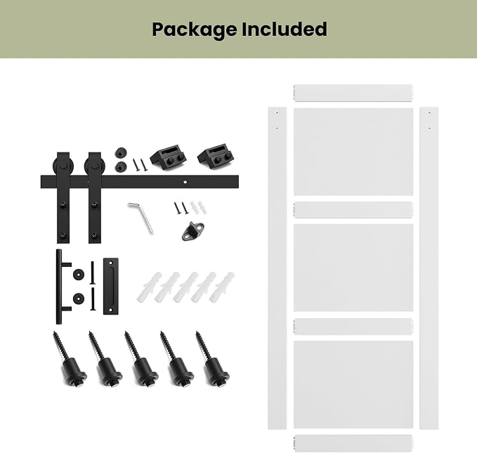 SmartStandard 36in x 84in Sliding Barn Door - Image 4