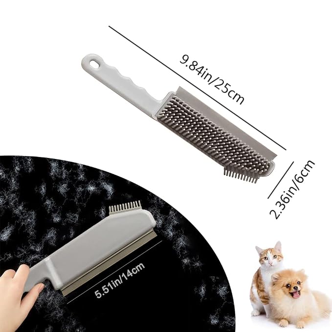 Pet Hair Removal Brush, Pet Hair Remover, 3 in 1 Mirror Cleaning Brush - Image 2