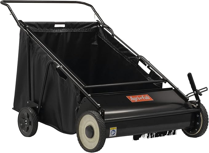 Agri-Fab 45-0570 30" Push Behind Lawn Sweeper, 12 cu. ft Hopper Bag Capacity; by Agri-Fab