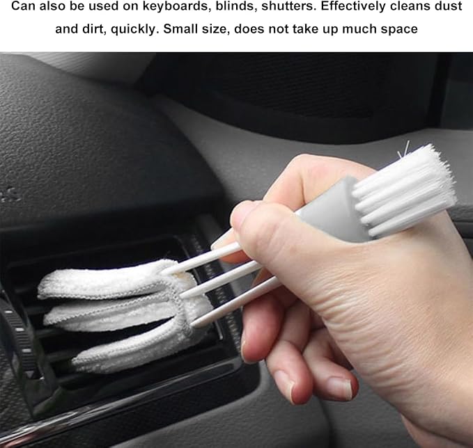 2 PCS Mini Duster for Car Air Vent, Double Ended Automotive Air Vent Microfiber - Image 6