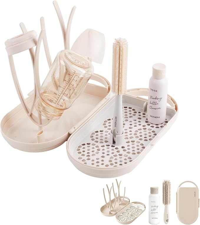 MOTHER-K Travel Baby Bottle Drying Rack Set by MOTHER-K