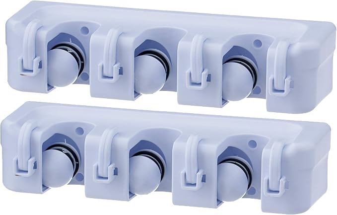 Superio Mop & Broom organizer 3-Slots by Superio
