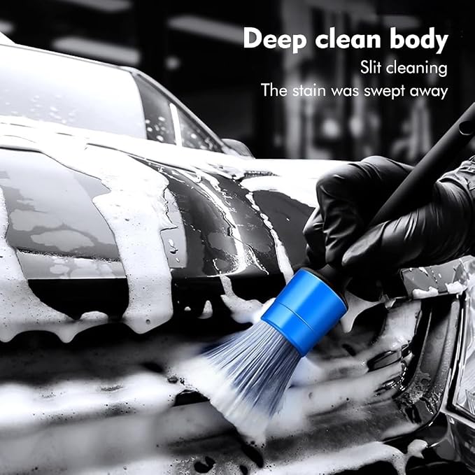 5pcs Different Size Car Detailing Brushes, Soft Non-Scratch Car Interior - Image 5