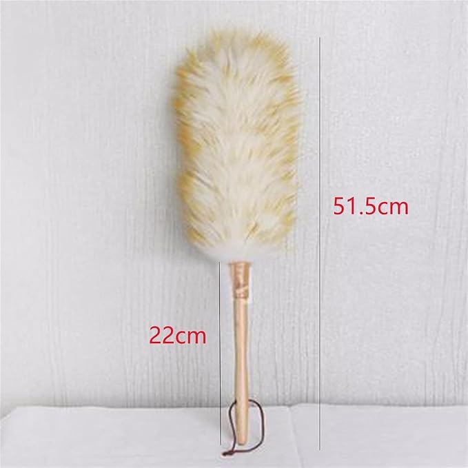 Feather Duster, Cleaning Brush Wood Handle Duster Furniture Dust Sweeping Car - Image 2