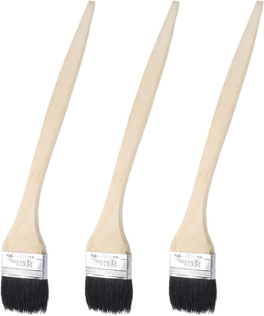 uxcell 3pcs Bent Radiator Paint Brush 2.5" Width Curved Wall Paint Soft Bristle by uxcell