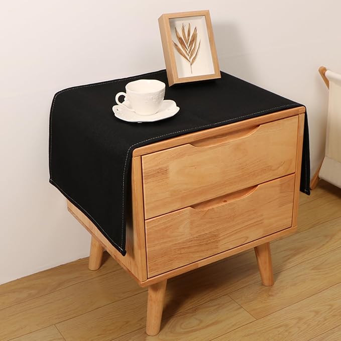 Small Bedside Tablecloth Table Dustcover End Tabletop Home Decoration Fabric by Tablecloth