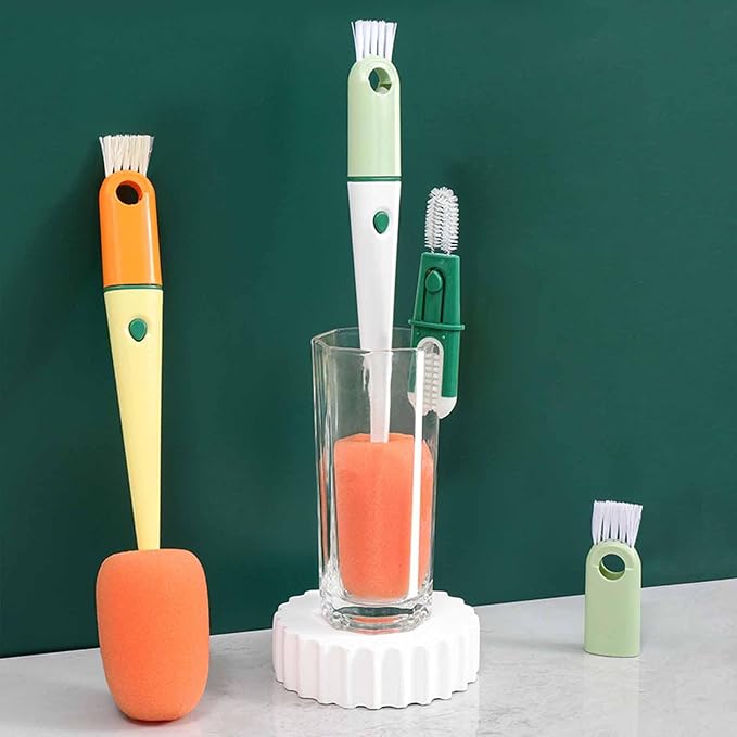 Bottle Cleaning Brush 5 PCS Long Handle Bottle Brush 4 in 1 Detachable - Image 8