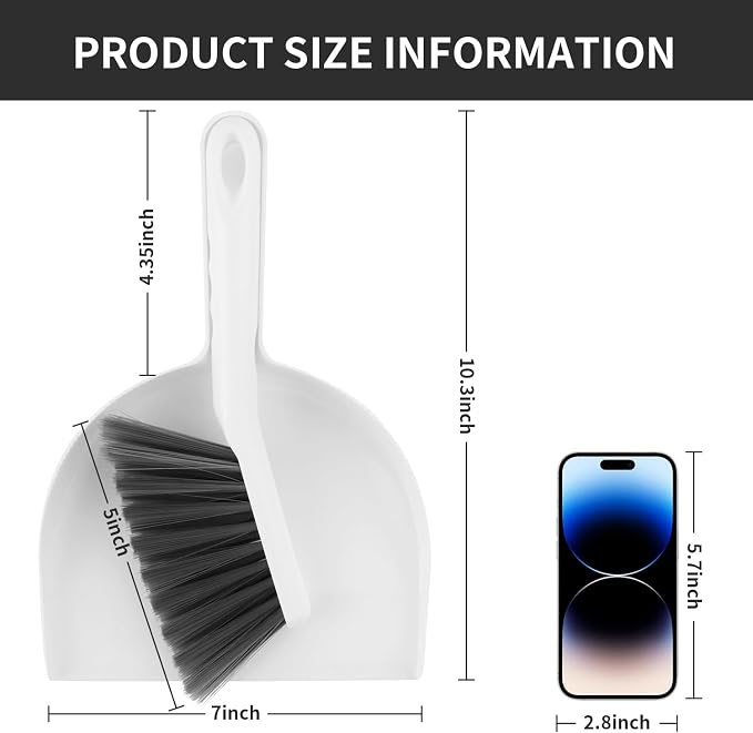 Small Broom and Dustpan Set, Dustpan and Brush Set, Small Brush and Dustpan Set - Image 2