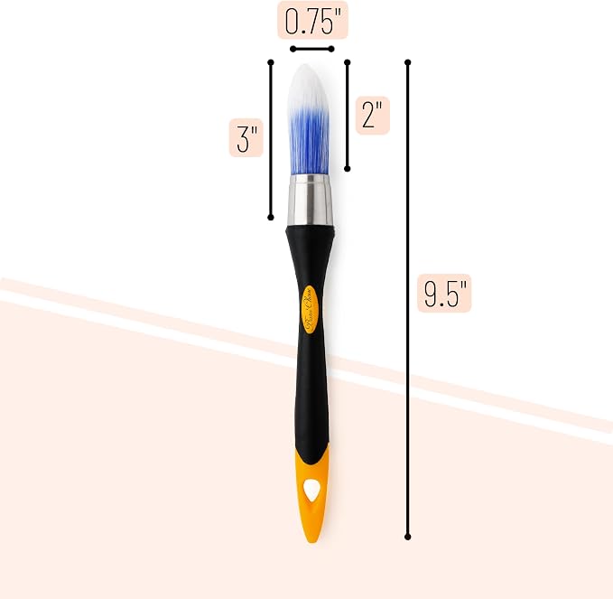 Bates- Trim Paint Brush, 0.75 Inch, Synthetic Bristles, Trim Brushes - Image 2