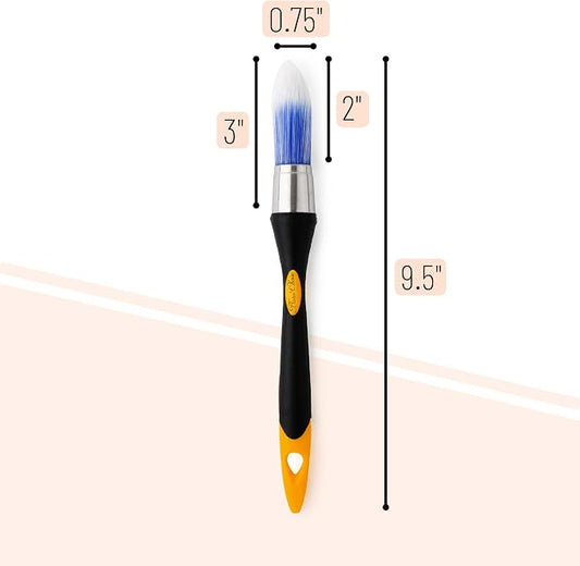 Bates- Trim Paint Brush, 0.75 Inch, Synthetic Bristles, Trim Brushes - Image 2