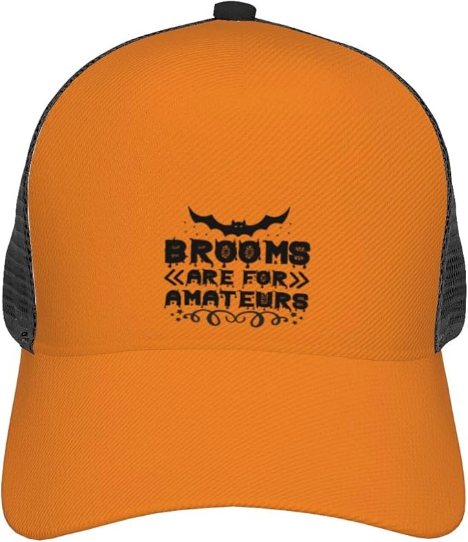 Brooms are for Amateurs Halloween Baseball Cap - Image 3