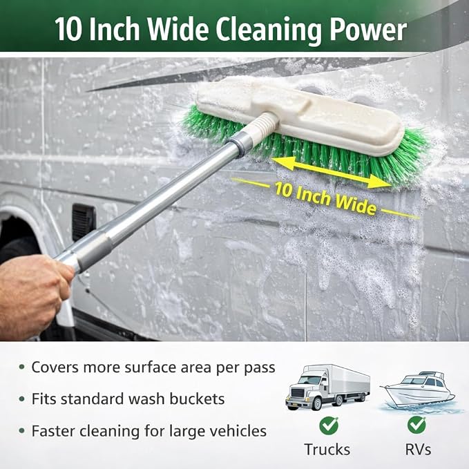 HI-TECH Industries 10" Bi-Level Flagged Super Soft Brush – Gentle Nylon - Image 7
