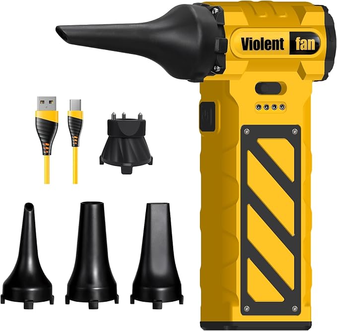 Electric Compressed Air Duster for Car Cleaning 110000 RPM Rechargeable by Unknown
