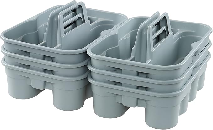 6-Pack Plastic Caddy for Cleaning Products, Caddy - Image 7