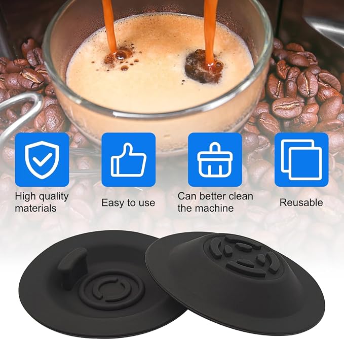 2 Pack 54mm Espresso Cleaning Disc + 1 Coffee Grinder Cleaning Brush, Compatible - Image 3