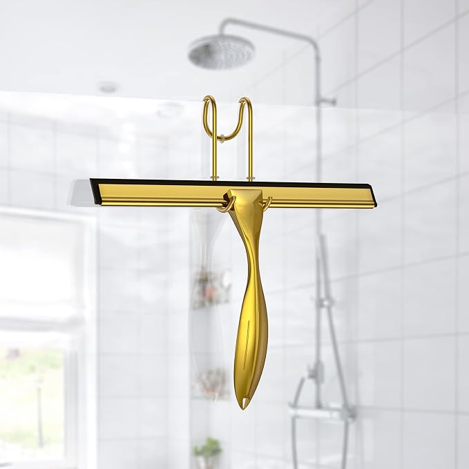 Shower Squeegee Set, 10-Inch Stainless Steel Squeegee - Image 5