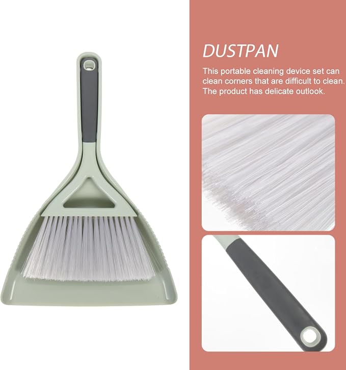 Mini Broom and Dustpan Set Portable Handheld Desktop Cleaning Kit Compact Small - Image 8