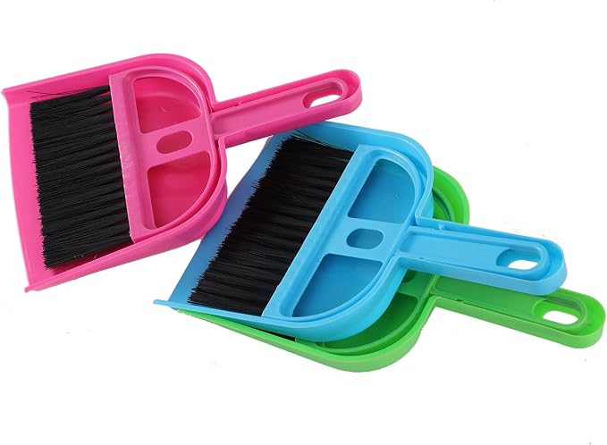 TOPZEA 6 Pack Mini Dust Pan and Brush Set, Mini Hand Broom Dustpan Set Hand - Image 8