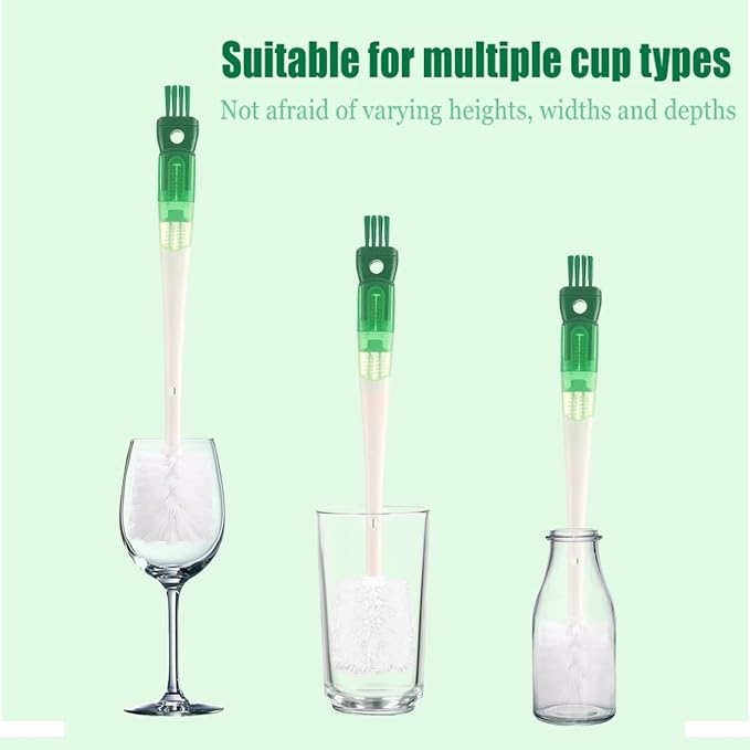 Water Bottle Cleaner Brush, 5-in-1 Bottle Scrubber Brush - Image 7