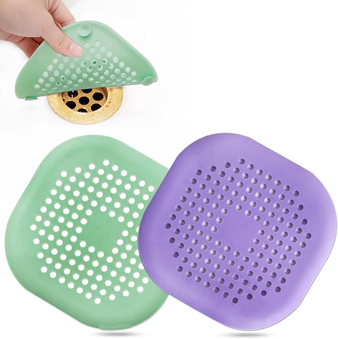 Hair Drain Catcher, Square Drain Cover by Bovinde