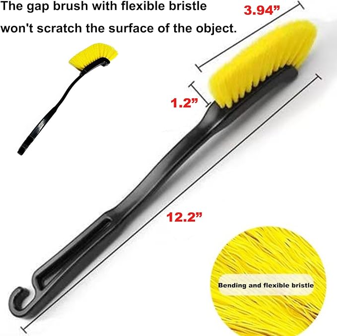 Crevice Cleaning Brush Multi Functional Gap Scrub Brush Tools - Image 6