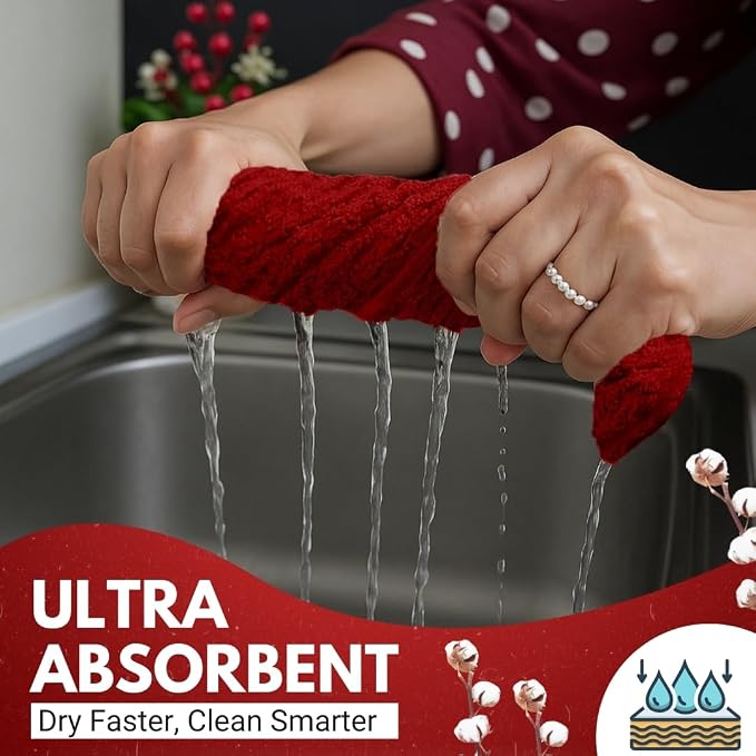 Infinitee Xclusives 100% Cotton Kitchen Towels - Image 3