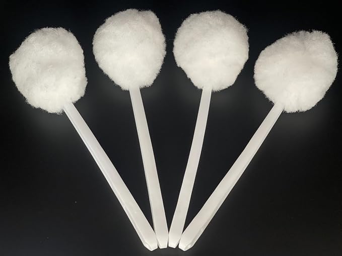 Bowl Brush Toilet Cleaning Brush Set Soft Polyester Head 15x5 inches White - Image 2