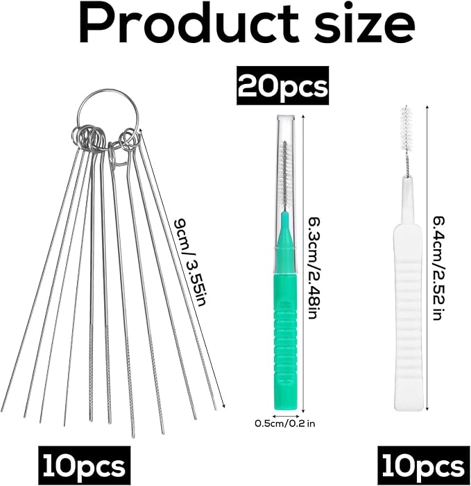 40pcs Shower Head Cleaner Tools, 2 Designs Shower Head Cleaning Brushes - Image 2