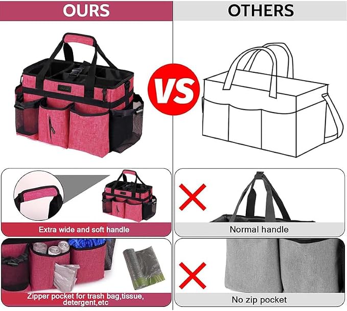 Wearable Cleaning Caddy Bag, Cleaning Supply Tote - Image 3