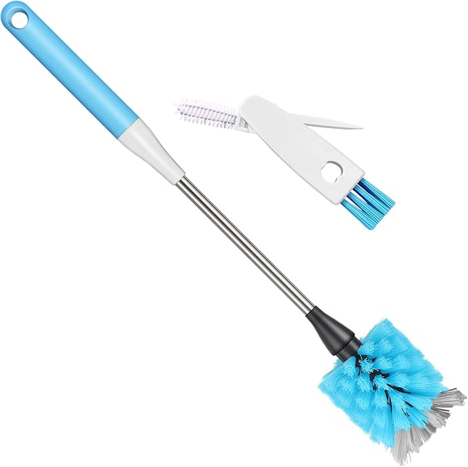 2-in-1 Water Bottle Brush, 14.5-inch Long-Handled Cleaning Brush, Kitchen by AIOUIERSCN