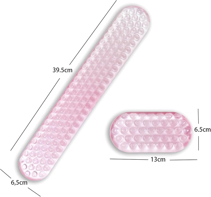 Ergonomic Gel Keyboard and Mouse Wrist Rest Set – Light Pink Wrist Rest - Image 7